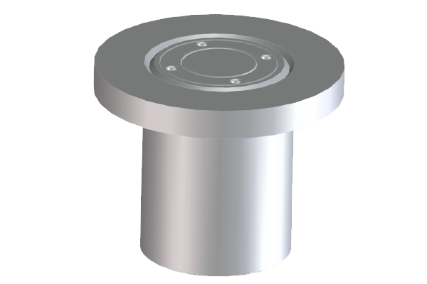 3D rendering of a ground sleeve for reinforced concrete